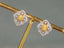 14K GOLD 0.60 CTW NATURAL YELLOW DIAMOND & DIAMOND EARRINGS