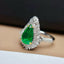 14K GOLD 1.70 CT NATURAL EMERALD & DIAMOND RING/PENDANT