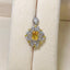 14K GOLD 1.37 CTW NATURAL SAPPHIRE & DIAMOND PENDANT