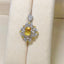 14K GOLD 1.37 CTW NATURAL SAPPHIRE & DIAMOND PENDANT