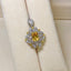 14K GOLD 1.37 CTW NATURAL SAPPHIRE & DIAMOND PENDANT