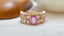 14K GOLD 1.00 CT NATURAL PADPARADSCHA SAPPHIRE & RUBY & DIAMOND RING