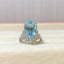 14K GOLD 6.09 CTW NATURAL AQUAMARINE & DIAMOND RING