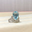 14K GOLD 6.09 CTW NATURAL AQUAMARINE & DIAMOND RING