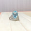 14K GOLD 6.09 CTW NATURAL AQUAMARINE & DIAMOND RING