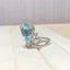 14K GOLD 6.09 CTW NATURAL AQUAMARINE & DIAMOND RING