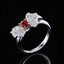 14K GOLD 1.02 CTW NATURAL RUBY & DIAMOND RING