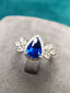 14K GOLD 2.09 CTW NATURAL SAPPHIRE & DIAMOND RING