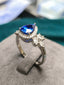 14K GOLD 2.09 CTW NATURAL SAPPHIRE & DIAMOND RING