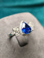 14K GOLD 2.09 CTW NATURAL SAPPHIRE & DIAMOND RING