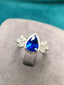 14K GOLD 2.09 CTW NATURAL SAPPHIRE & DIAMOND RING