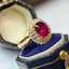 14K GOLD 1.45 CT NATURAL TOURMALINE & DIAMOND RING