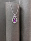 14K GOLD 0.89 CTW NATURAL SAPPHIRE & DIAMOND PENDANT