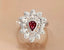 14K GOLD 1.59 CTW NATURAL RUBY & SAPPHIRE RING