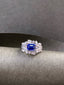 14K GOLD 3.00 CTW NATURAL SAPPHIRE & DIAMOND RING