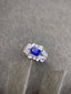 14K GOLD 3.00 CTW NATURAL SAPPHIRE & DIAMOND RING