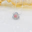 14K GOLD 0.29 CTW NATURAL PINK DIAMOND & DIAMOND NECKLACE