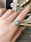 14K GOLD 2.40 CTW NATURAL PARAIBA TOURMALINE & DIAMOND RING