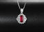 14K GOLD 1.04 CTW NATURAL RUBY & DIAMOND PENDANT