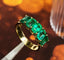 14K GOLD 2.80 CT NATURAL EMERALD RING