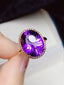 14K GOLD 6.70 CT NATURAL AMETHYST RING