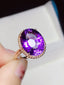 14K GOLD 6.70 CT NATURAL AMETHYST RING