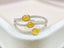 14K GOLD 0.67 CTW NATURAL YELLOW DIAMOND & DIAMOND RING