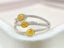 14K GOLD 0.67 CTW NATURAL YELLOW DIAMOND & DIAMOND RING