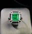 14K GOLD 2.80 CTW NATURAL EMERALD & DIAMOND RING/PENDANT