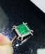 14K GOLD 2.80 CTW NATURAL EMERALD & DIAMOND RING/PENDANT