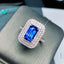 14K GOLD 3.59 CTW NATURAL SAPPHIRE & DIAMOND RING