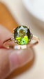 14K GOLD 1.80 CT NATURAL TOURMALINE & DIAMOND RING