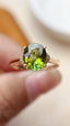 14K GOLD 1.80 CT NATURAL TOURMALINE & DIAMOND RING