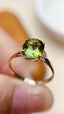 14K GOLD 1.80 CT NATURAL TOURMALINE & DIAMOND RING