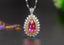 14K GOLD 2.03 CTW NATURAL RUBY & DIAMOND RING/PENDANT