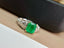 14K GOLD 1.85 CT NATURAL EMERALD & DIAMOND RING