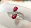 14K GOLD 1.01 CTW NATURAL RUBY & DIAMOND RING