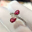 14K GOLD 1.01 CTW NATURAL RUBY & DIAMOND RING