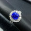 14K GOLD 5.84 CTW NATURAL SAPPHIRE & DIAMOND RING/PENDANT