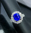 14K GOLD 5.84 CTW NATURAL SAPPHIRE & DIAMOND RING/PENDANT