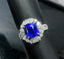 14K GOLD 5.84 CTW NATURAL SAPPHIRE & DIAMOND RING/PENDANT