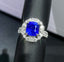 14K GOLD 5.84 CTW NATURAL SAPPHIRE & DIAMOND RING/PENDANT