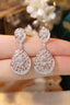 14K GOLD 2.80 CT NATURAL H DIAMOND EARRINGS