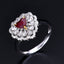 14K GOLD 1.11 CTW NATURAL RUBY & DIAMOND RING