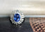 14K GOLD 3.45 CTW NATURAL SAPPHIRE & DIAMOND RING/PENDANT