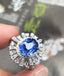 14K GOLD 3.45 CTW NATURAL SAPPHIRE & DIAMOND RING/PENDANT