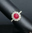 14K GOLD 1.52 CTW NATURAL RUBY & DIAMOND RING/PENDANT