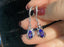 14K GOLD 1.58 CTW NATURAL TANZANITE & DIAMOND EARRINGS