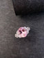 14K GOLD 4.56 CTW VIVID PINK NATURAL MORGANITE & DIAMOND RING