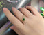 14K GOLD 0.494 CTW NATURAL EMERALD & DIAMOND RING